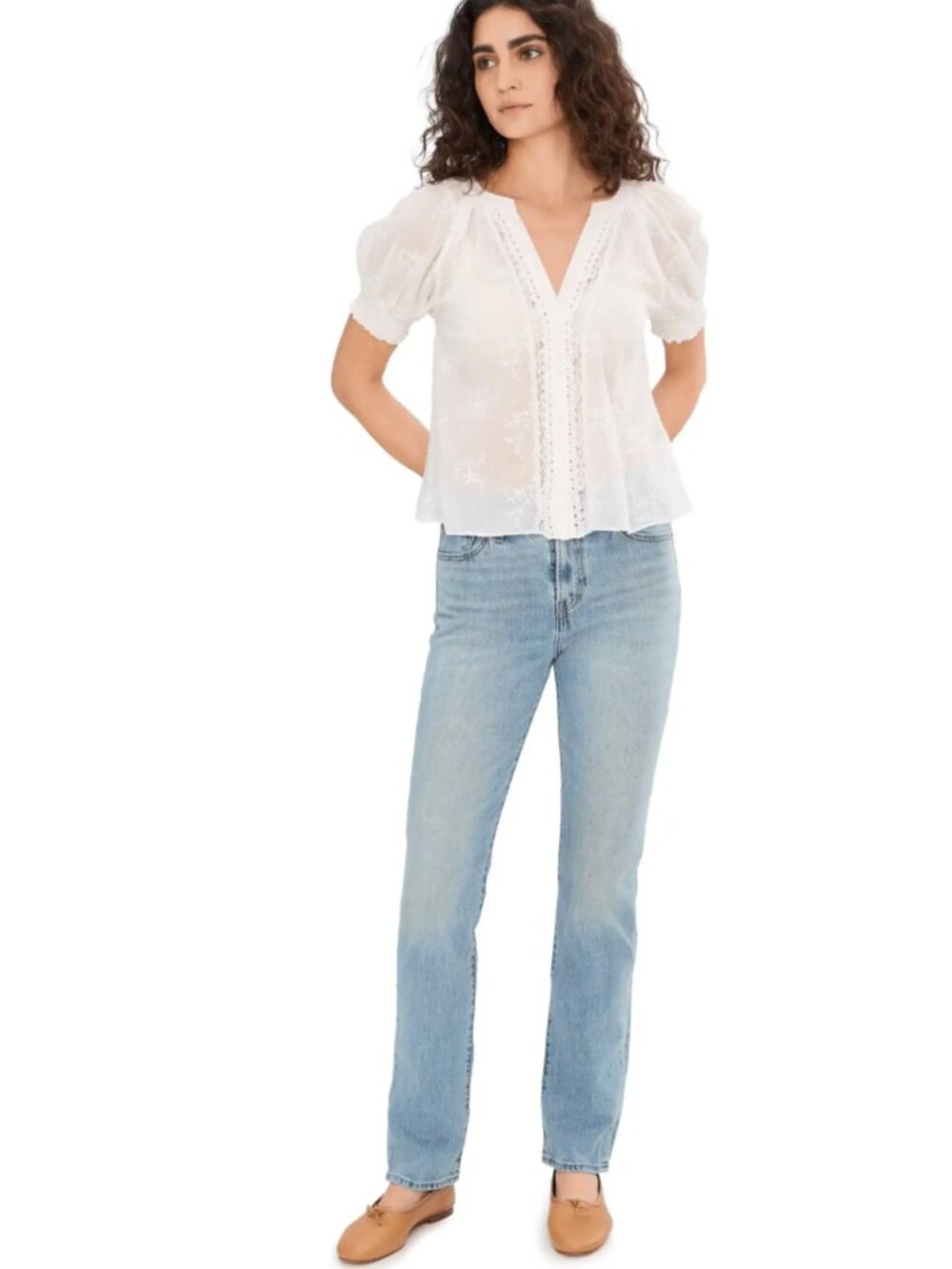 LEVI'S WEDGIE SLIM JEANS IN LIGHT WASH SIZE 26